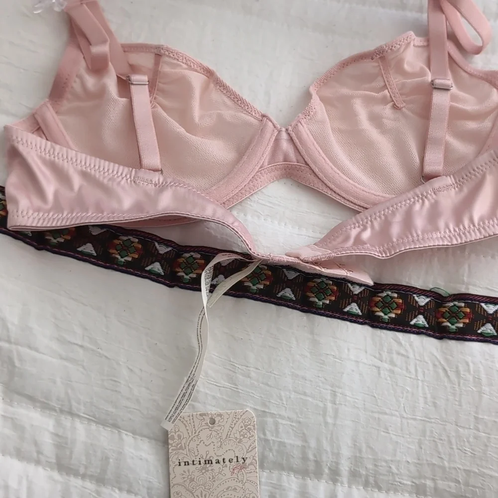 NWT Free People Intimately Mesh Heart Throb Underwire Bra